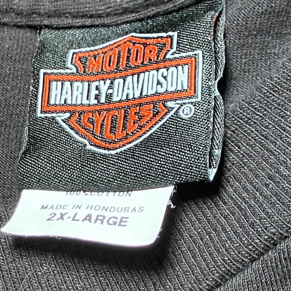Harley-Davidson T-Shirt Mens 2XL Black Spark Plug Skull Beaumont TX - Picture 3 of 6
